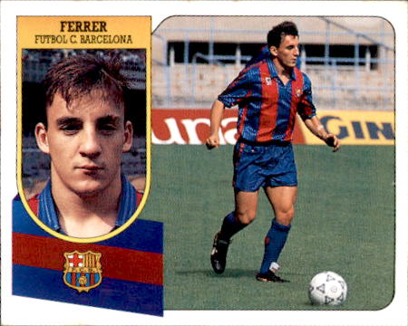El Once ideal de futbolistas españoles en el chiringuito Popuhead. - Página 4 Ediciones-Este-Liga-91-92-Barcelona-Ferrer